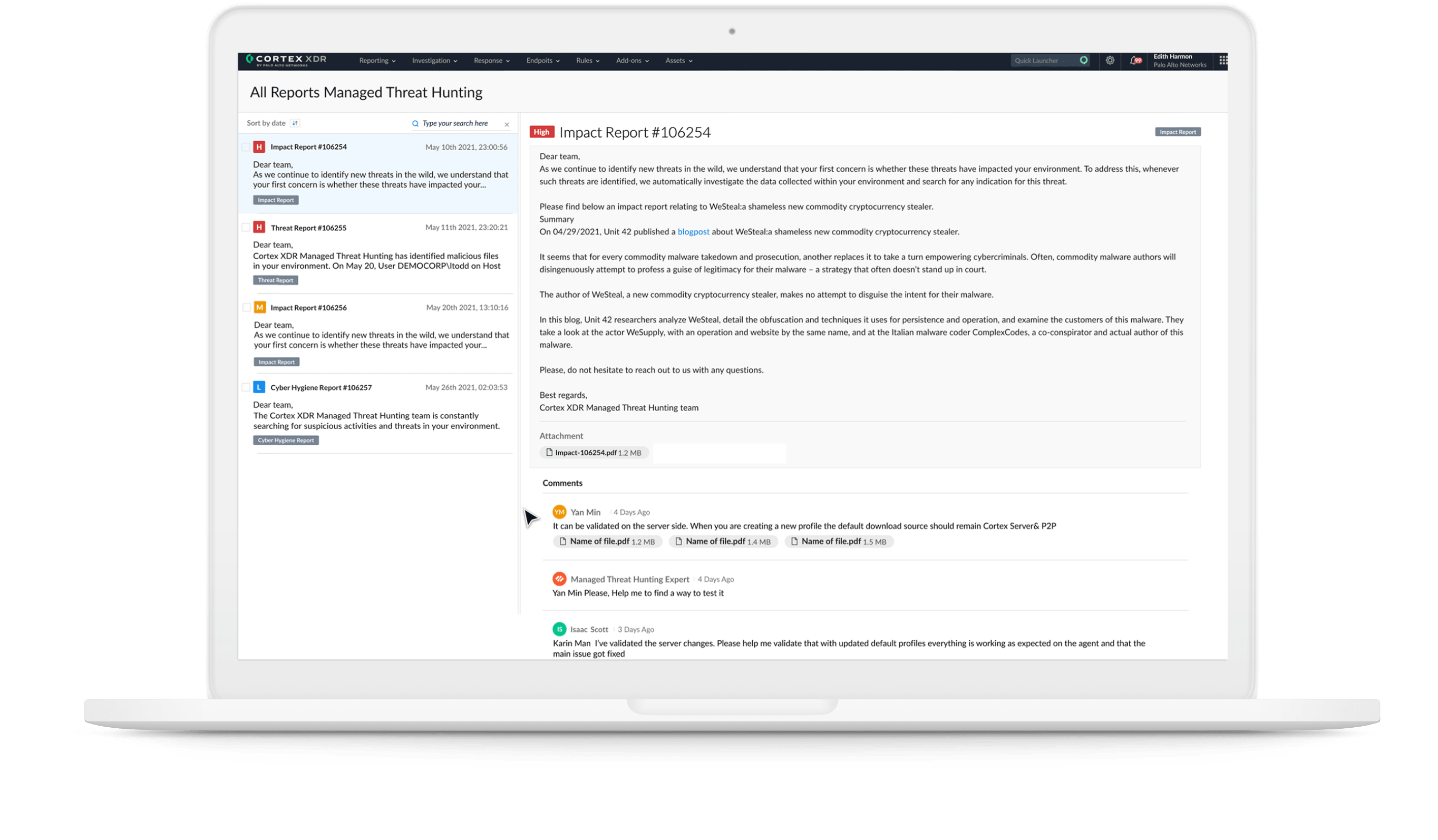 讓我們的 Unit 42 捕捉專家為您服務