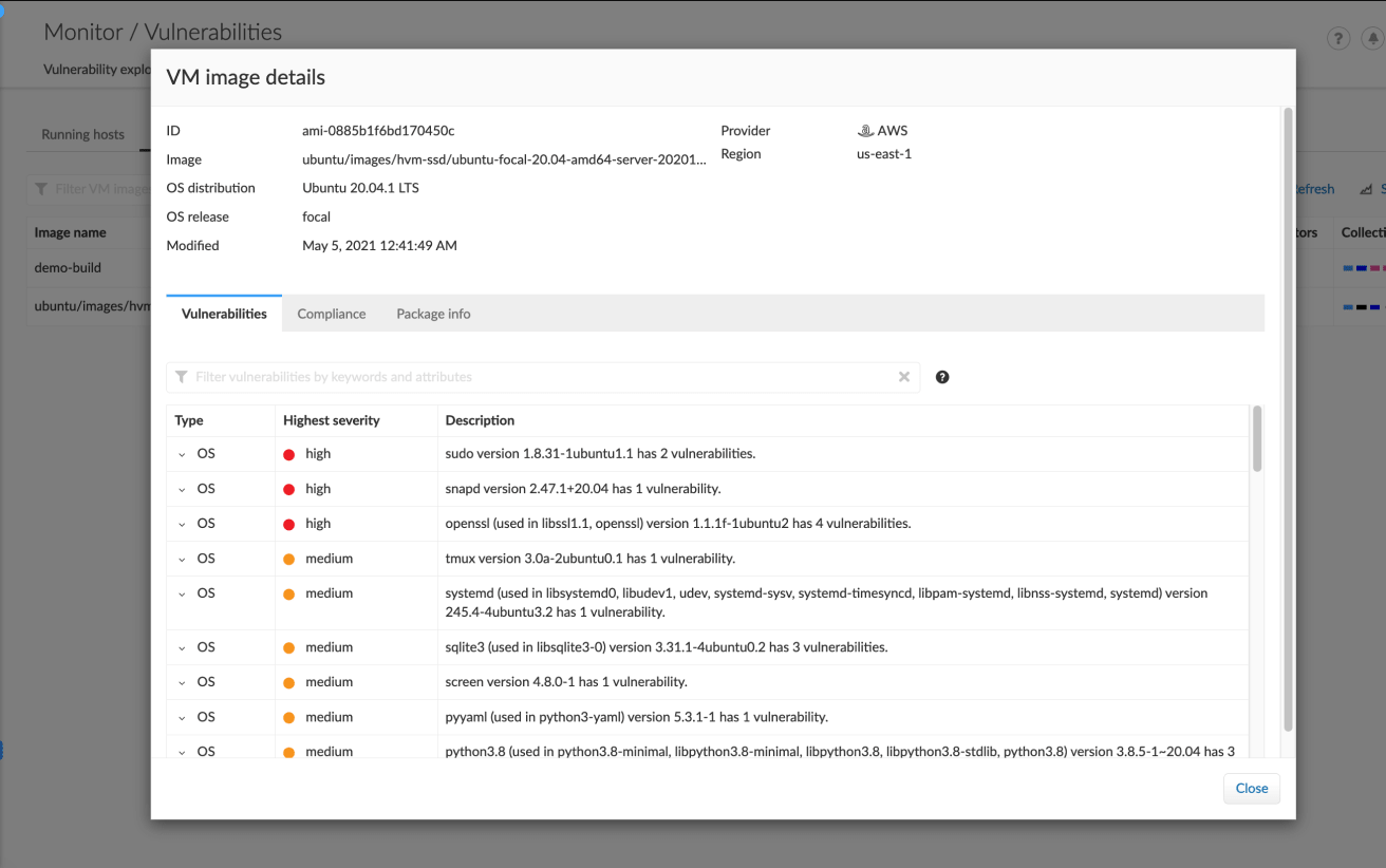 CI/CD 和虛擬機器映像掃描